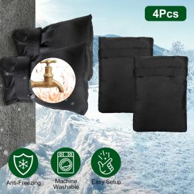 4Pcs Outdoor Faucet Covers Outside Garden Faucet Socks Winter Faucet Hose Bib Protector Spout Cover for Winter Freeze Protection