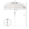 Outdoor beach umbrella-Cream White