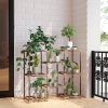 Plant Stand Indoor, Outdoor Wood Plant Stands for Multiple Plants, Plant Shelf Ladder Table Plant Pot Stand for Living Room, Patio, Balcony