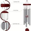 1pc Memorial Wind Chimes, Wind Chime For Outdoor With 6 Metal Tubes, Big Deep Sounds For Relaxing, Suitable For Outdoor Garden, Yard, Patio