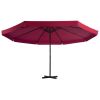 Outdoor Umbrella with Portable Base Red