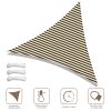 16'x16'x16' Triangle Sun Shade Sail/ Coffee+White