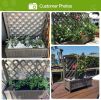 Wooden Planter Box Raised Garden Bed With Trellis