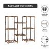 Plant Stand Indoor, Outdoor Wood Plant Stands for Multiple Plants, Plant Shelf Ladder Table Plant Pot Stand for Living Room, Patio, Balcony