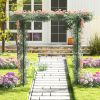 81 Inch Garden Arbor Metal Archway for Climbing Plants