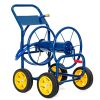 Garden Water Hose Reel Cart with 4 Wheels and Non-slip Grip