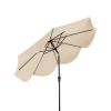 9 FT Umbrella with Crank Handle for Outdoor Patio Garden Pool