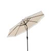 9 FT Umbrella with Crank Handle for Outdoor Patio Garden Pool