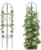 Garden Obelisk Trellis for Climbing Plants Outdoor 165cm Rose Bush Sqaure Trellis for Pots Rustproof Metal Plant Flower Trellises for Vine Jasmine Sup