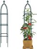 Garden Obelisk Trellis for Climbing Plants Outdoor 165cm Rose Bush Sqaure Trellis for Pots Rustproof Metal Plant Flower Trellises for Vine Jasmine Sup