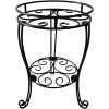 2 Tier Plant Stand, Metal Potted Holder Rack, Indoor Outdoor Multiple Flower Pot Shelf