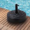 Water or Sand Fillable Mobile Patio Umbrella Base for Outdoor