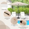 9 FT Umbrella with Crank Handle for Outdoor Patio Garden Pool