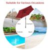 10 Feet Outdoor Patio Umbrella with Tilt Adjustment and Crank