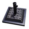 Outdoor Garden Heavy Duty Square Umbrella Base Stand of 17.5 Inch   30 lbs