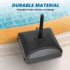 Water or Sand Fillable Mobile Patio Umbrella Base for Outdoor